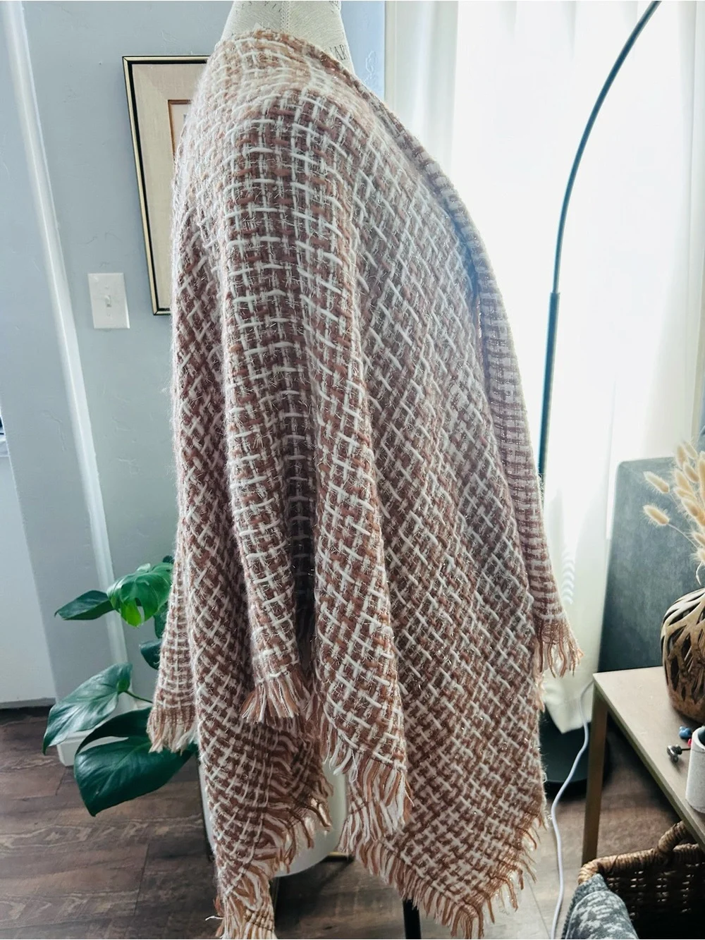 Juicy Couture Tweed Poncho Wrap